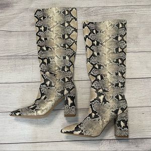NWOT Madden Girl Firefly Snakeskin Boots